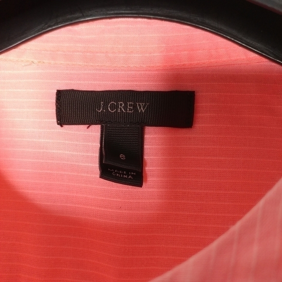 J. Crew Electric Orange Ruffle Front Button Down - Picture 10 of 11